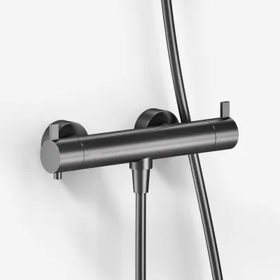 ArkiLife AVAO AABT204 S01 - Thermostat incl. Shower set, PVD Brushed Gun Metal