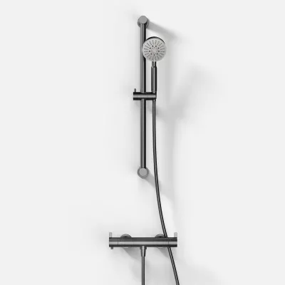 ArkiLife AVAO AABT204 S01 - Thermostat incl. Shower set, PVD Brushed Gun Metal