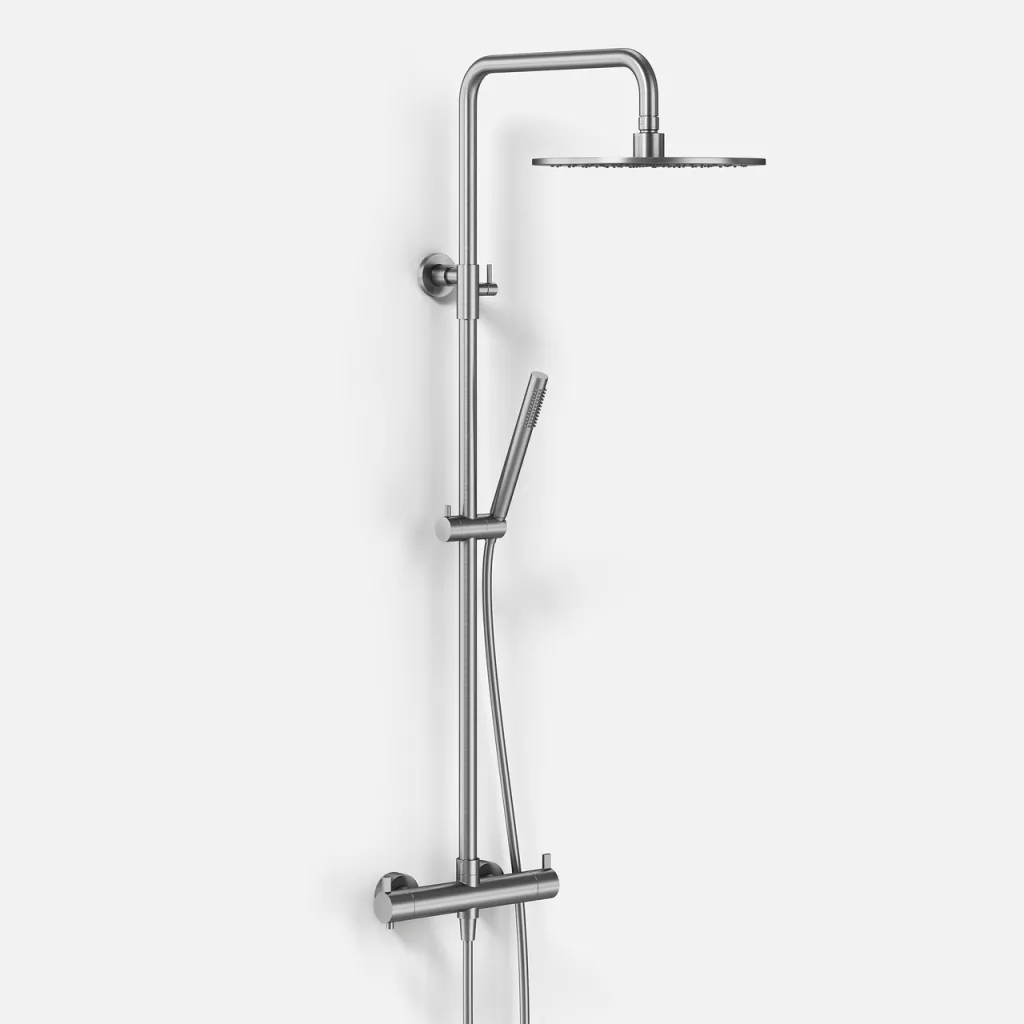 ArkiLife AVAO AABT900 S02 - Thermostat set Ø30 Wellness Rain, Brushed Stainless Steel