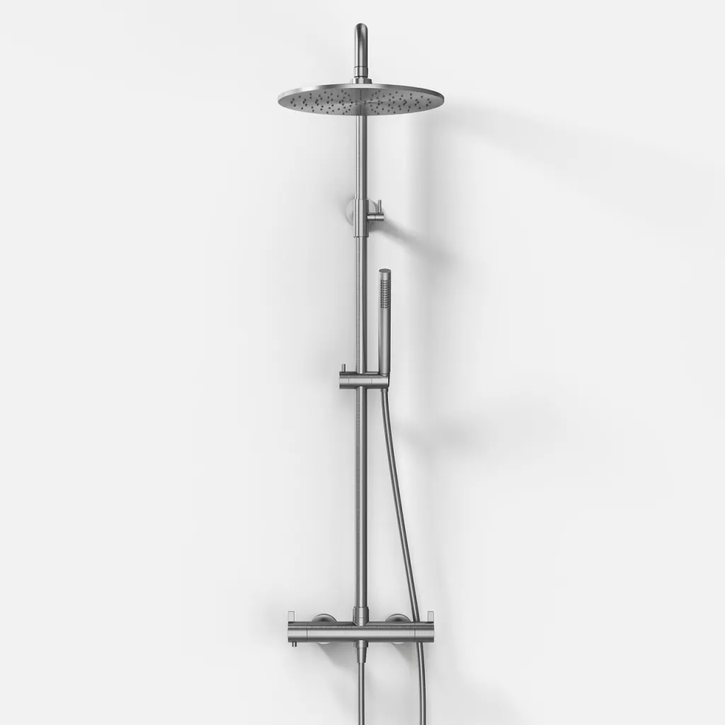 ArkiLife AVAO AABT900 S02 - Thermostat set Ø30 Wellness Rain, Brushed Stainless Steel
