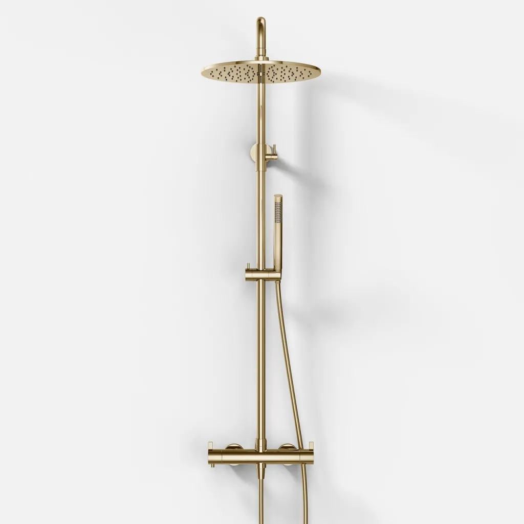 ArkiLife AVAO AABT900 S02 - Thermostat set Ø30 Wellness Rain, PVD Polished Brass