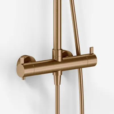 ArkiLife AVAO AABT900 S02 - Thermostat set Ø30 Wellness Rain, PVD Brushed Copper