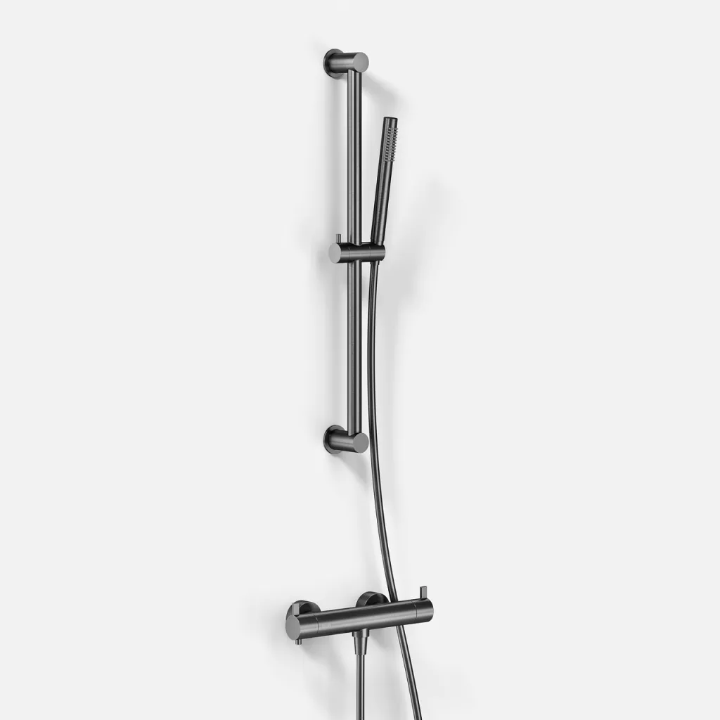 ArkiLife AVAO AABT204 S02 - Thermostat incl. Shower set, Stick, PVD Brushed Gun Metal