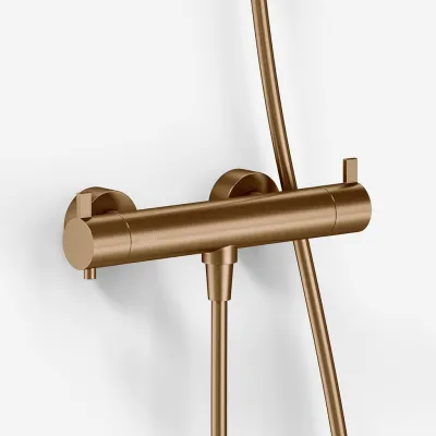 ArkiLife AVAO AABT204 S02 - Thermostat incl. Shower set, Stick, PVD Brushed Copper