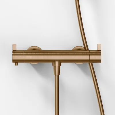 ArkiLife AVAO AABT204 S02 - Thermostat incl. Shower set, Stick, PVD Brushed Copper