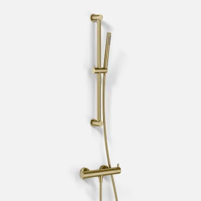 ArkiLife AVAO AABT204 S02 - Thermostat incl. Shower set, Stick, PVD Brushed Brass