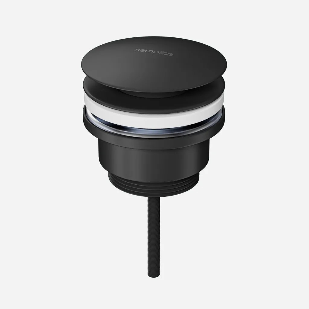 Semplice SBV03 - Universal foot valve, Matte black