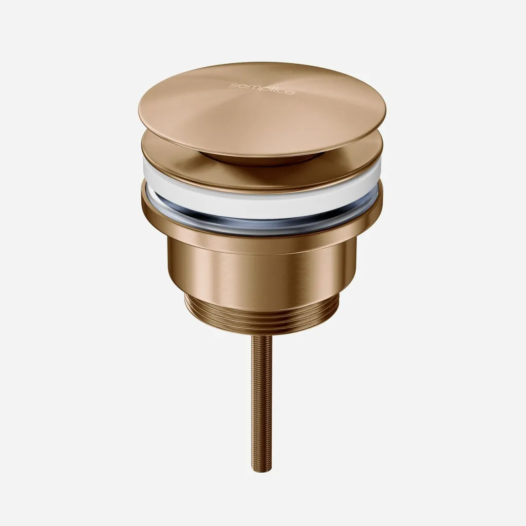 Semplice SBV03 - Universal foot valve, PVD Brushed Copper