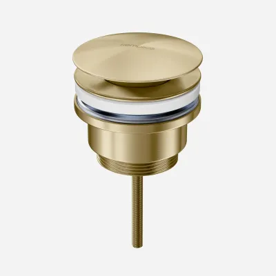 Semplice SBV03 - Universal foot valve, PVD Brushed Brass