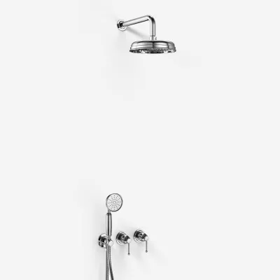 Hassel&Teudt HBR801 S01 - Shower set Ø21cm, Wall, Chrome