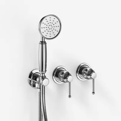 Hassel&Teudt HBR801 S03 - Shower set Ø31cm, Wall, Chrome