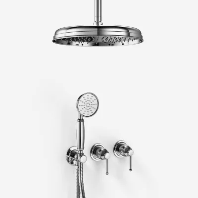 Hassel&Teudt HBR801 S04 - Shower set Ø31cm, Ceiling, Chrome