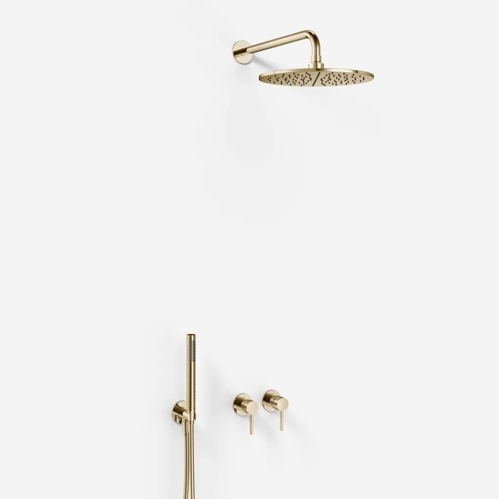 ArkiLife AVAO AA801 S02 - Ø30 Wellness Rain w/EasyClean, Stick, PVD Polished Brass