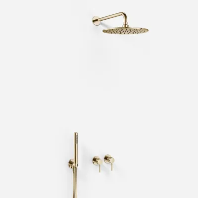 ArkiLife AVAO AA801 S02 - Ø30 Wellness Rain w/EasyClean, Stick, PVD Polished Brass