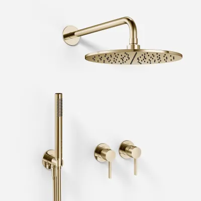 ArkiLife AVAO AA801 S02 - Ø30 Wellness Rain w/EasyClean, Stick, PVD Polished Brass
