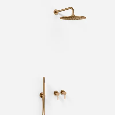 ArkiLife AVAO AA801 S02 - Ø30 Wellness Rain w/EasyClean, Stick, PVD Brushed Copper