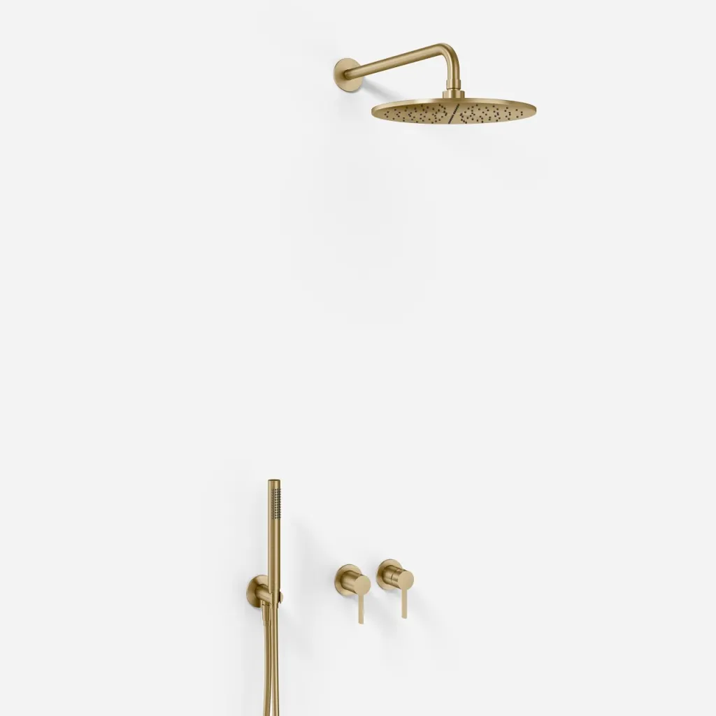 ArkiLife AVAO AA801 S02 - Ø30 Wellness Rain w/EasyClean, Stick, PVD Brushed Brass