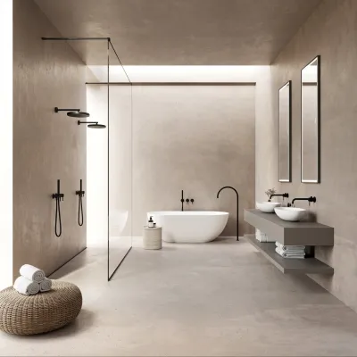 Semplice SBR801 S12 - Tub/shower, Matte black
