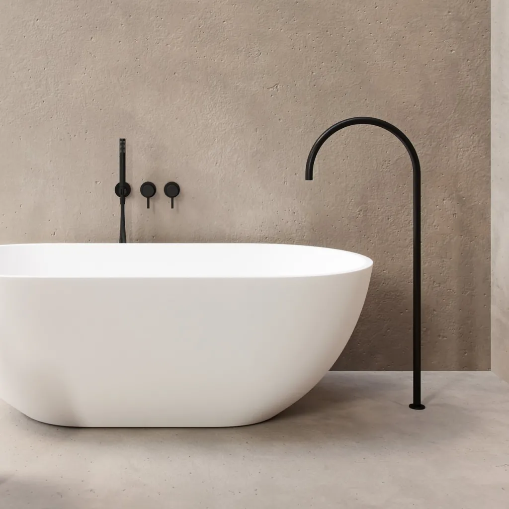 Semplice SBR801 S12 - Tub/shower, Matte black