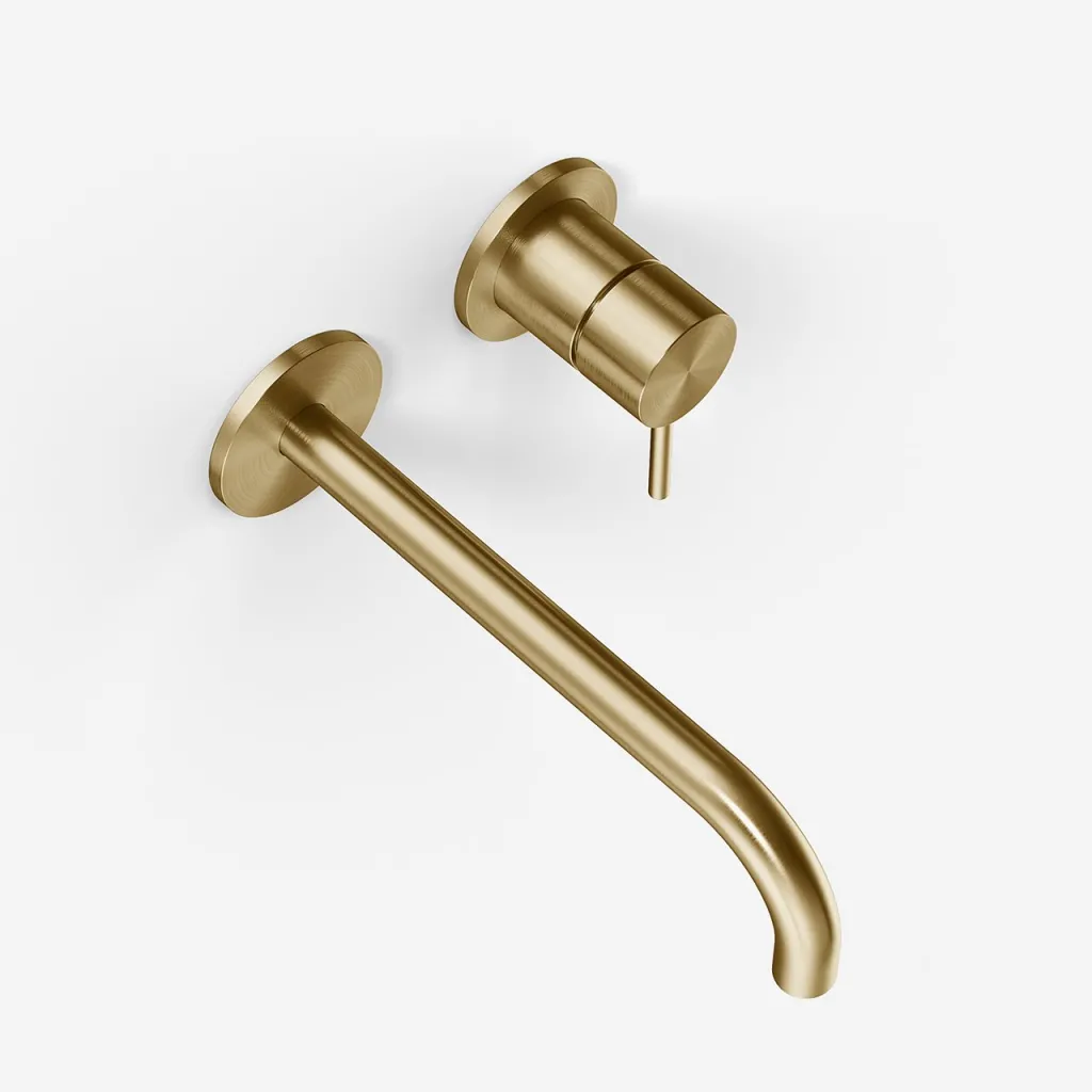 Semplice SHV502 - 1-handle Washbasin fitting, 22 cm. spout, PVD Brushed Brass
