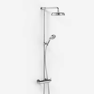 Hassel&Teudt HRL10 S01 - SmartTerm shower rod set w/Ø21 cm. Rain DeLuxe w/EasyClean, Chrome