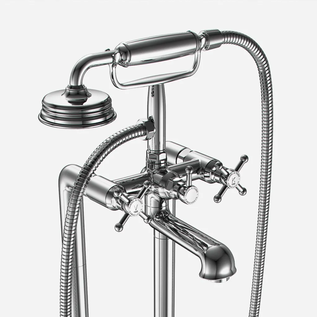 Hassel&Teudt HBK702 - Freestanding bath mixer, Chrome