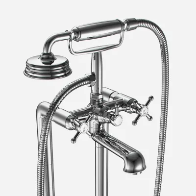 Hassel&Teudt HBK702 - Freestanding bath mixer, Chrome