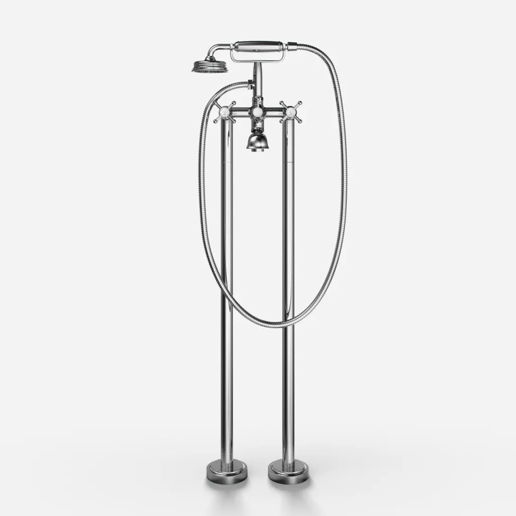 Hassel&Teudt HBK702 - Freestanding bath mixer, Chrome