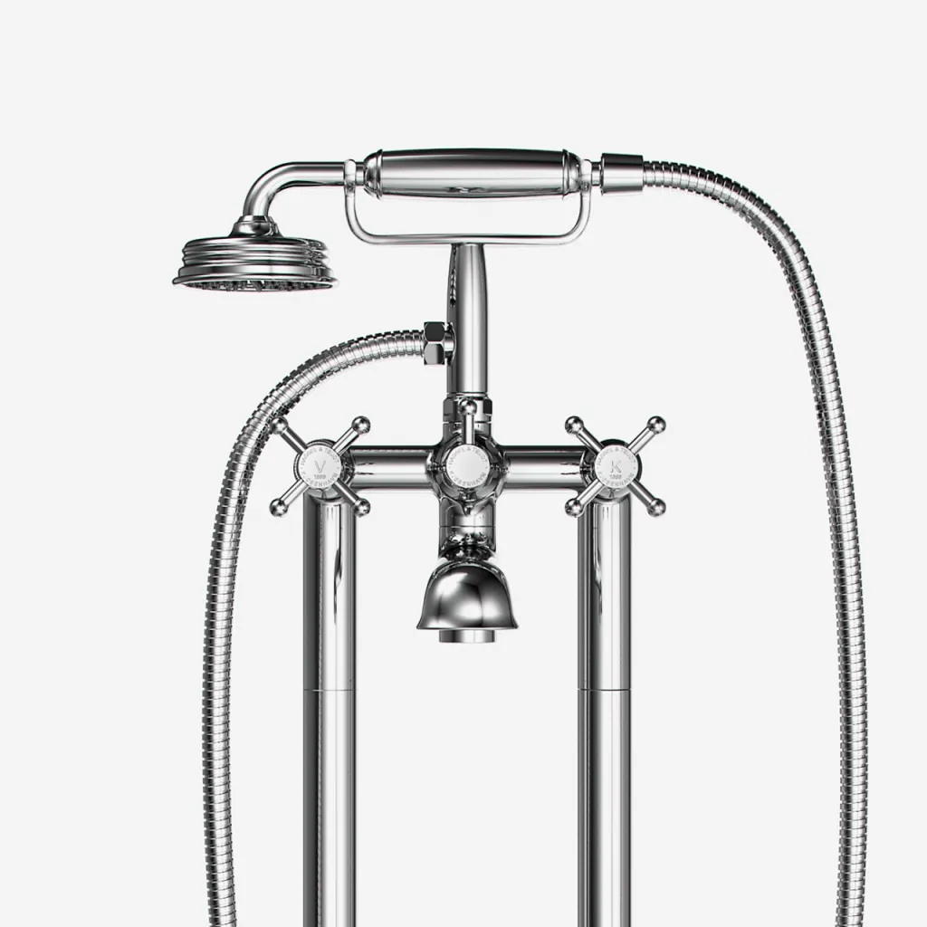 Hassel&Teudt HBK702 - Freestanding bath mixer, Chrome
