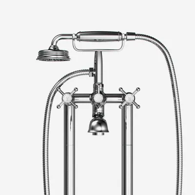 Hassel&Teudt HBK702 - Freestanding bath mixer, Chrome