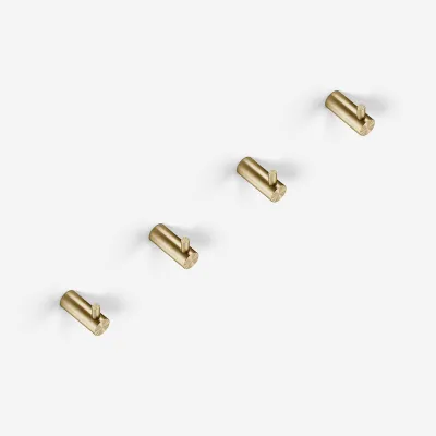 Semplice PS17 S01 - 4 x Hook, PVD Brushed Brass