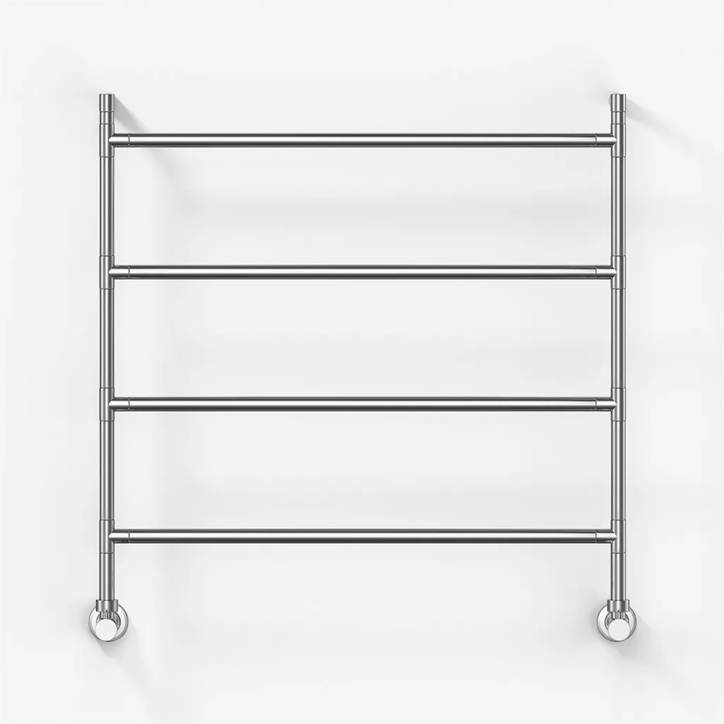 Vetro Nostromo 482/4 - 80x80, Water-borne Towel Rail, Chrome