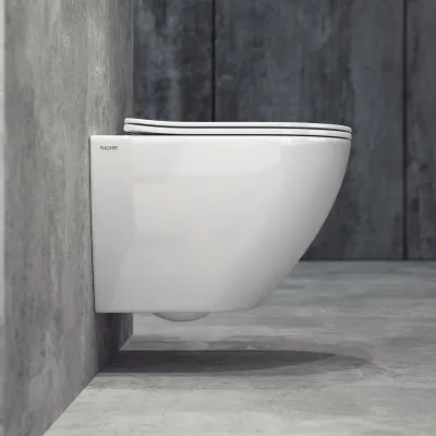 Dodo PD18 - Toilet in White Porcelain w/Vortex flush + EasyClean Coat