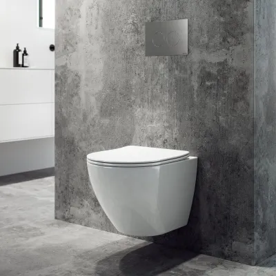 Dodo PD18 - Toilet in White Porcelain w/Vortex flush + EasyClean Coat