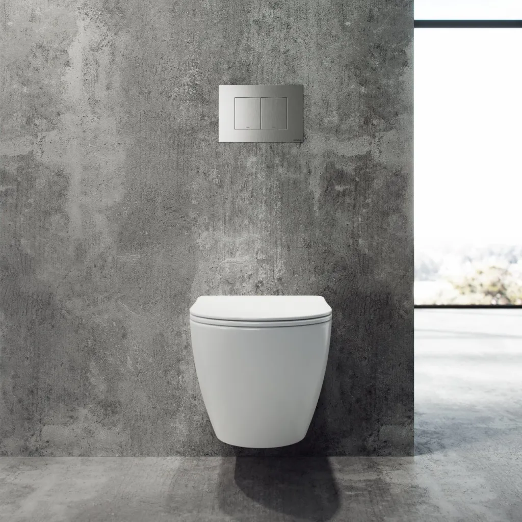 Dodo PD18 - Toilet in Matte White Porcelain w/Vortex flush + EasyClean Coat