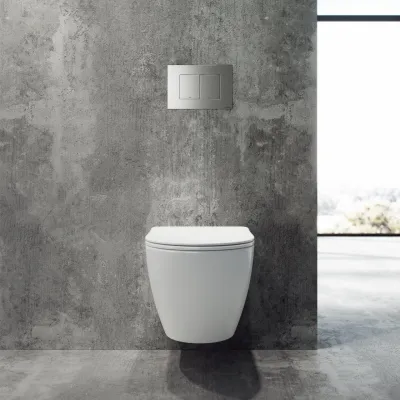 Dodo PD18 - Toilet in Matte White Porcelain w/Vortex flush + EasyClean Coat