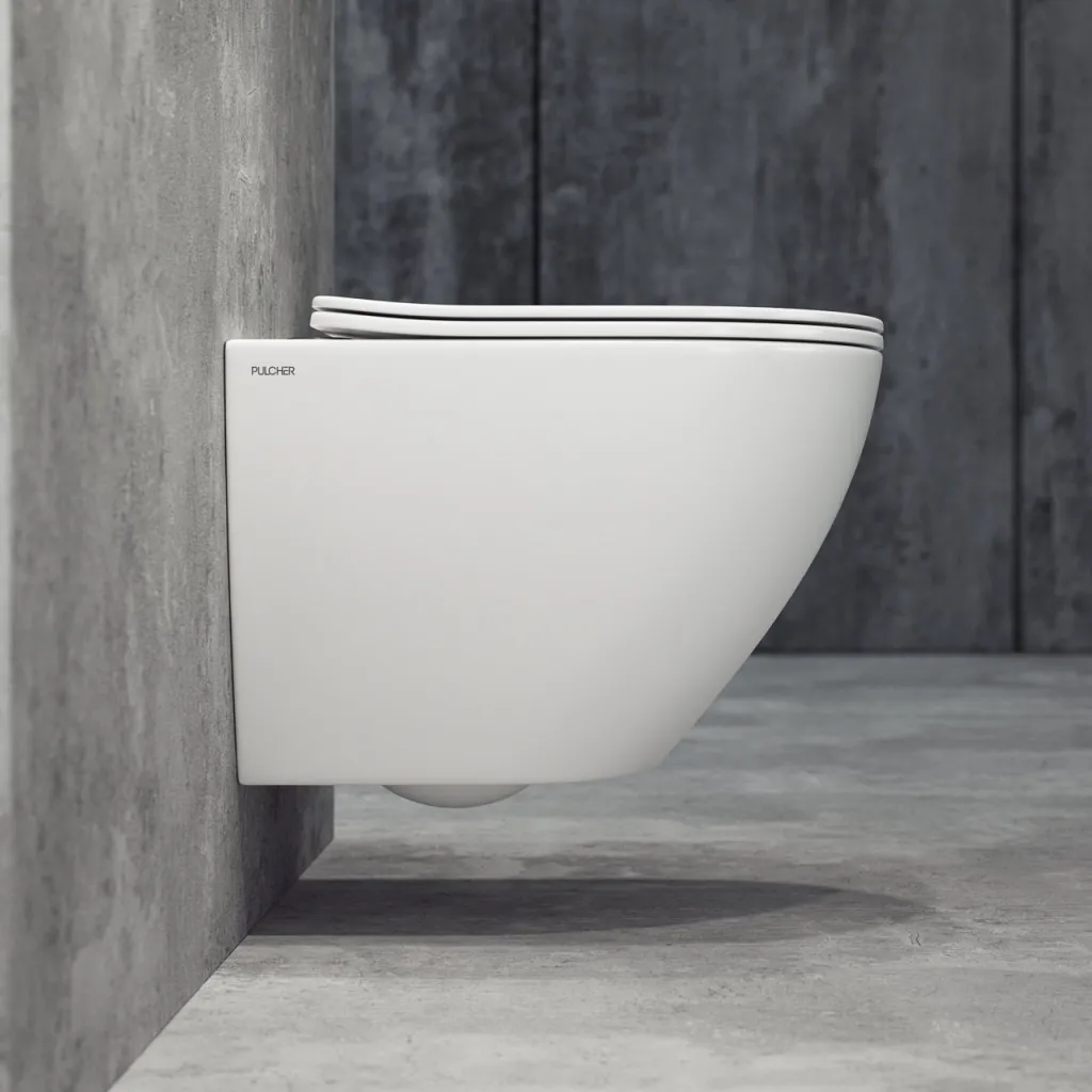 Dodo PD18 - Toilet in Matte White Porcelain w/Vortex flush + EasyClean Coat