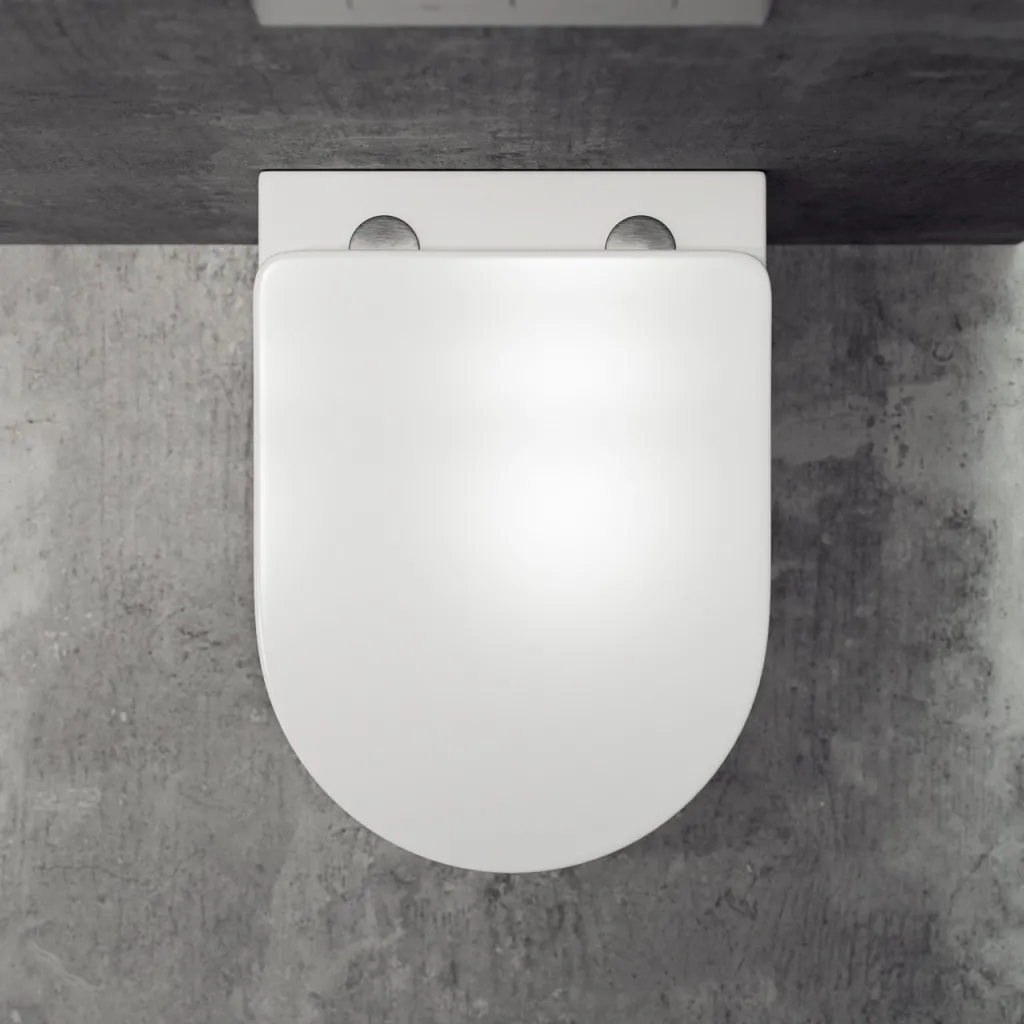 Dodo PD18 - Toilet in Matte White Porcelain w/Vortex flush + EasyClean Coat