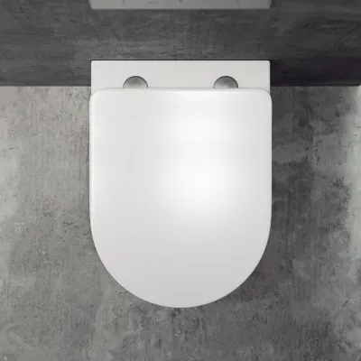 Dodo PD18 - Toilet in Matte White Porcelain w/Vortex flush + EasyClean Coat