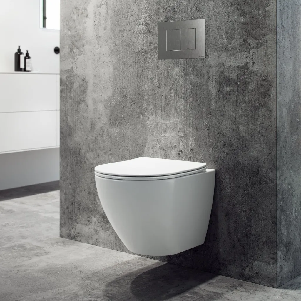 Dodo PD18 - Toilet in Matte White Porcelain w/Vortex flush + EasyClean Coat