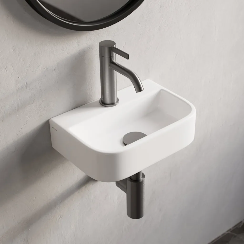 Dodo 320 - 32 × 22 cm, White porcelain sink