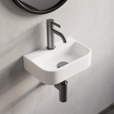 Dodo 320 - 32 × 22 cm, White porcelain sink