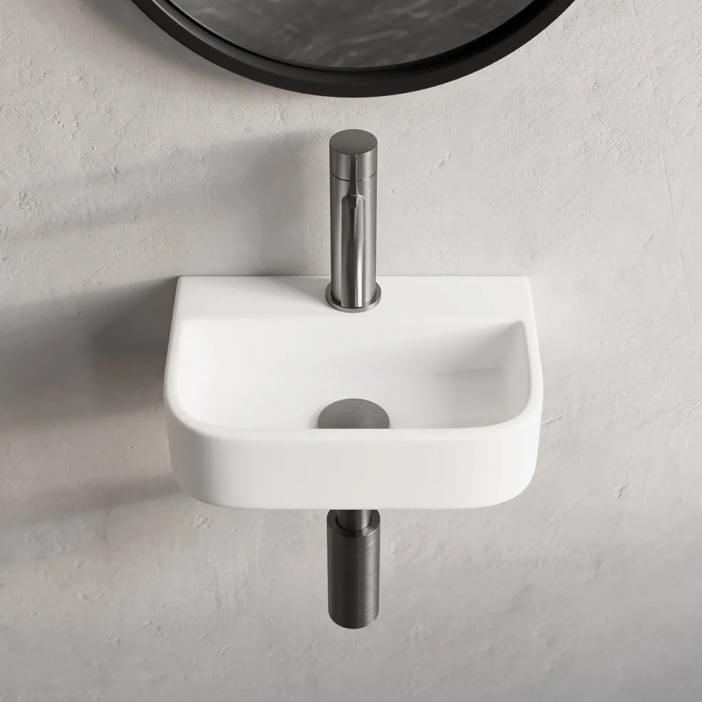 Dodo 320 - 32 × 22 cm, White porcelain sink