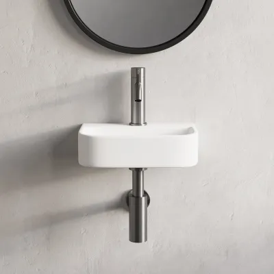 Dodo 320 - 32 × 22 cm, White porcelain sink