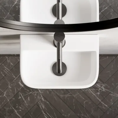 Dodo 320 - 32 × 22 cm, White porcelain sink