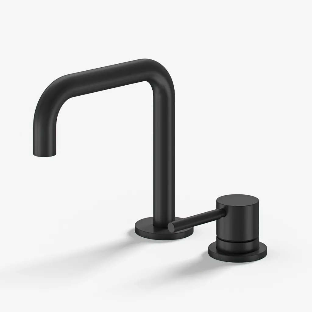 Semplice SHV405 S02 - Washbasin mixer with fixed spout, Matte black