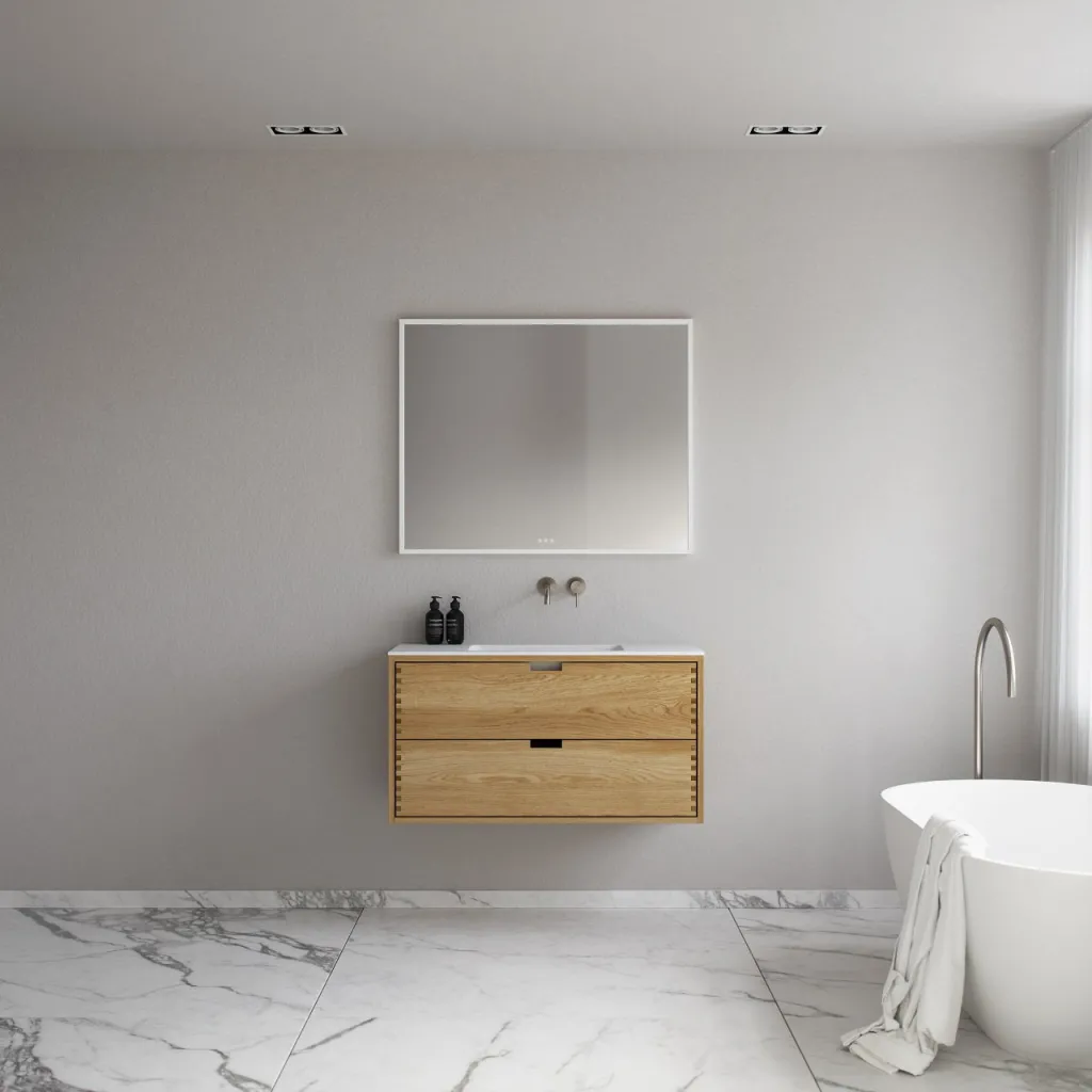CPH Tapwork Soho 100 - MKII, Finger-Tapped Cabinetry in Natural Oak including Mathvid SolidTec® Sink