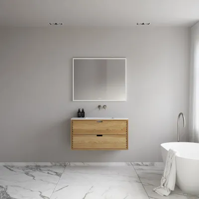 CPH Tapwork Soho 100 - MKII, Finger-Tapped Cabinetry in Natural Oak including Mathvid SolidTec® Sink