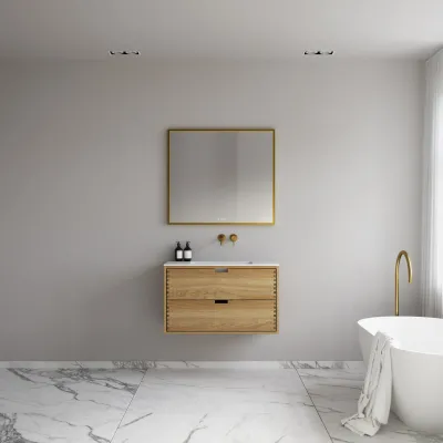 CPH Tapwork Soho 90 - MKII, Finger-Tapped Cabinetry in Natural Oak including Mathvid SolidTec® Sink