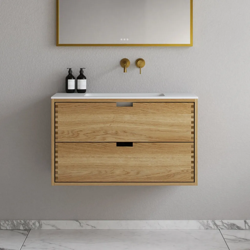 CPH Tapwork Soho 90 - MKII, Finger-Tapped Cabinetry in Natural Oak including Mathvid SolidTec® Sink